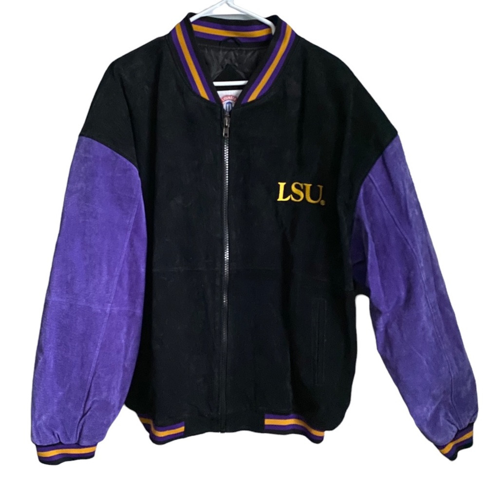 LSU Tigers Leather Jacket XL